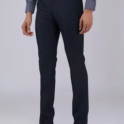 Raymond Men Slim Fit Formal Solid Trousers image 3