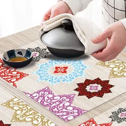 Dakshya Industries Pack of 6 PVC Waterproof Fridge & Drawer Mats image 3