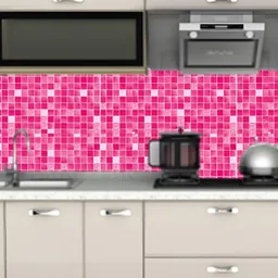 Asian royal Pink & White Printed Self-Adhesive Wallpaper-image-7
