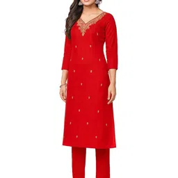 Vrinde Embroidered Unstitched Dress Material-picture-38
