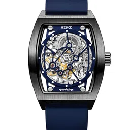 ZEROO Unisex Embellished Dial & Leather Straps Analogue Automatic Watch ZM001BBL-picture-21