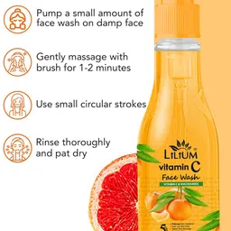 Lilium Vitamin C Face Wash With Niacinamide For Dark Spots - 500 ml image 2