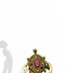 R G MART Men Ashtadhatu Kachua Mahakal Yantra With Para Gold Plated Ring image 5