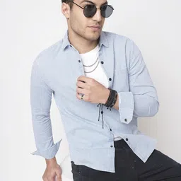 VASTRADO Men Classic Slim Fit Multi Stripes Opaque Striped Casual Shirt-picture-38