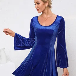 StyleCast Women Flared Sleeve Fit & Flare Mini Dress-image-50