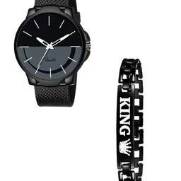 Miss Perfect Men Dial & Bracelet Style Straps Analogue Watch-picture-13