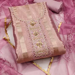 KALINI Organza Unstitched Dress Material-picture-19