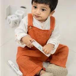 BABY TWINKLES Boys Dungaree With Shirt-image-28