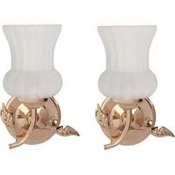 1ST TIME White & White Metal Traditional Frustum Shaped Wall Lamp-picture-12