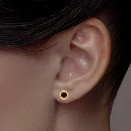 C KRISHNIAH CHETTY JEWELLERS PVT LTD 22KT Gold Classic Stud Earrings - 2.87 g-picture-23