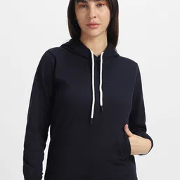 JUNEBERRY Women Solid Full Sleeve Hooded Sweatshirt-image-35
