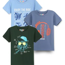 RASPY Boys 3 Printed Pure Cotton T-shirt-image-99