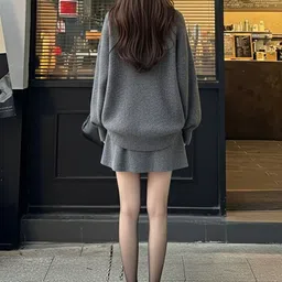 Mast & Harbour Round Neck Sweater With Skirt image 4