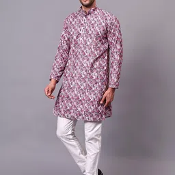 UNLIMITED Men Ethnic Motifs Printed Indie Prints Kurta image 4