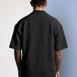 SZN Men Spread Collar Short Sleeves Regular Shirt image 3