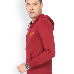Campus Sutra Men Printed Hooded Sweatshirt image 5