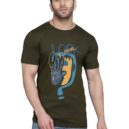 TEEFOX Graphic Printed Round Neck Short Sleeves Regular Fit Casual T-shirt-picture-12