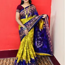 ARTFUL THREADS Tie and Dye Pure Cotton Sambalpuri Saree-picture-17