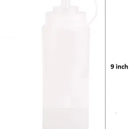 vijay export Ketchup Sauce Squeeze Transparent Bottle (Pack of 2) 50 ml .(set of 2) 500 ml Bottle image 2