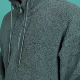 highlander Men Full Sleeve Solid Hooded Sweatshirt image 4