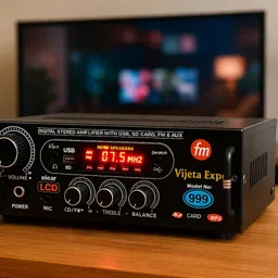 ots world DJ Remix Stereo Class-D Amplifier With 8"inch Sound Box, Heavy Duty Speaker 18000 W AV Power Amplifier image 4