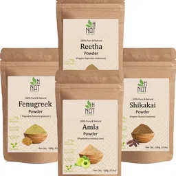 Amla Reetha Shikakai & Fenugreek/Methi Powder - Hair Pack for Healthy Hair Combo-image-44