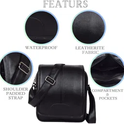 New Unique Side Bag One Side Bag For Men & Women Leatherite Bag Travel Bag Camping Kit-image-2