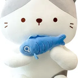 snuglystuff New Cute Cat Fish Stuffed Soft Toys Kawaii Plushie Gift for Kids, babies, Girls - 36 cm-picture-23