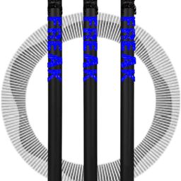 bsm HARD PLASTIC BLUE&BLACK NCRICFREAK STUMP SET WITH CLEAR BAG-picture-7