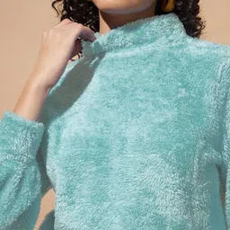 the dry state Women Full Sleeve Solid Sweatshirt image 4