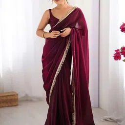 VRAGI Pure Chiffon Saree-image-88