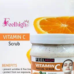 FEELHIGH Set Of 2 Neem Mask & Vitamin C Facial Scrub- 500ml Each image 2