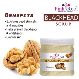 Pink Root Blackheads Scrub With Walnut Apricot - 500 ml image 4
