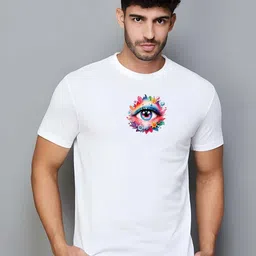 KAIDO Men Graphic Printed Round Neck Cotton T-shirt-picture-22