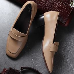 yoho Bliss Heal 001 Women Square Toe PU Slip-On Penny Loafers-picture-32