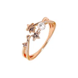 LOLO LePA Women Brass Rose Gold-Plated Finger Ring image 2