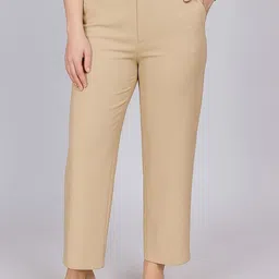 NU CLOTHS Women Relaxed Regular Fit High-Rise Regular Trousers-picture-36