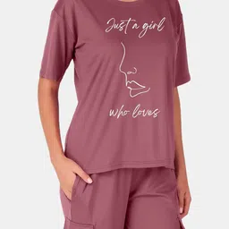 fasense Stem Rope Tencel T-Shirt With Trousers Co-Ords image 3