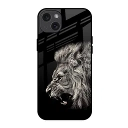 QRIOH Brave Lion Printed iPhone 15 Plus Back Case-picture-38
