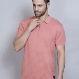 PULAKIN Solid Polo Collar Regular Fit T-shirt-picture-20