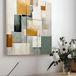 Art Street White & YellowAbstract Canvas Wall Art image 4