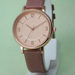 VIRAKTI Women Brass Dial & Leather Bracelet Style Straps Analogue Watch WATGZY7ZA8PDZ4YK-picture-38