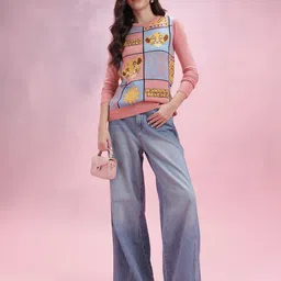 DressBerry Lion King Self Design Pullover image 5