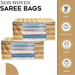 AMAK INC Brown Fabric Multi-Utility Wardrobe Organisers image 3