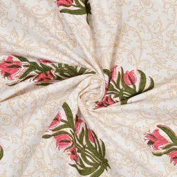 Myntra Elegant Homes Pink & White Set of 2 Ethnic Motifs Door Curtain image 5