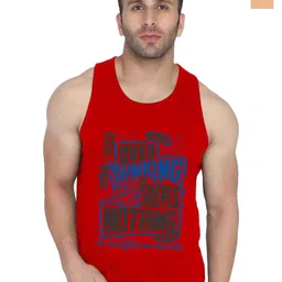 SLOWLORIS Men Pack of 2 Printed Bio-Wash Combed Cotton Gym Vests-picture-22