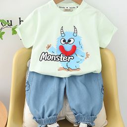 INCLUD Boys Printed T-shirt with Trousers-picture-35