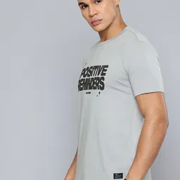 Flying Machine Typographic Puff Printed Casual T-shirt image 3