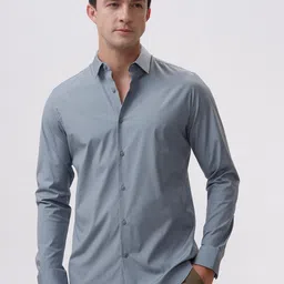 The Collection Classic Slim Fit Satin Formal Shirt-picture-32