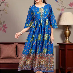 MORDEN MUSE Women Floral Printed Anarkali Kurta-picture-16